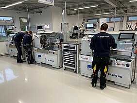 Ausbildungszentrum ZF-Group GDW Drehmaschinen in der Ausbildung