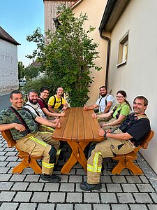 Aktive der Freiwilligen Feuerwehr Schauerheim