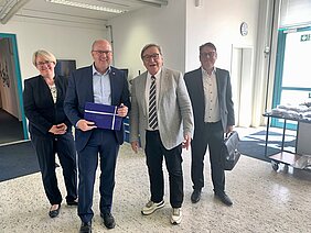 Johannes von Hebel besucht GDW Erlanger Sparkassenvorstand bei GDW