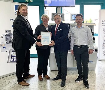 GDW bekommt Urkunde der Nachwuchsstiftung Maschinenbau